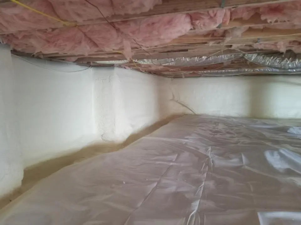 Crawl space encapsulation with closed-cell spray foam for Metal Roof Coating in North Vernon